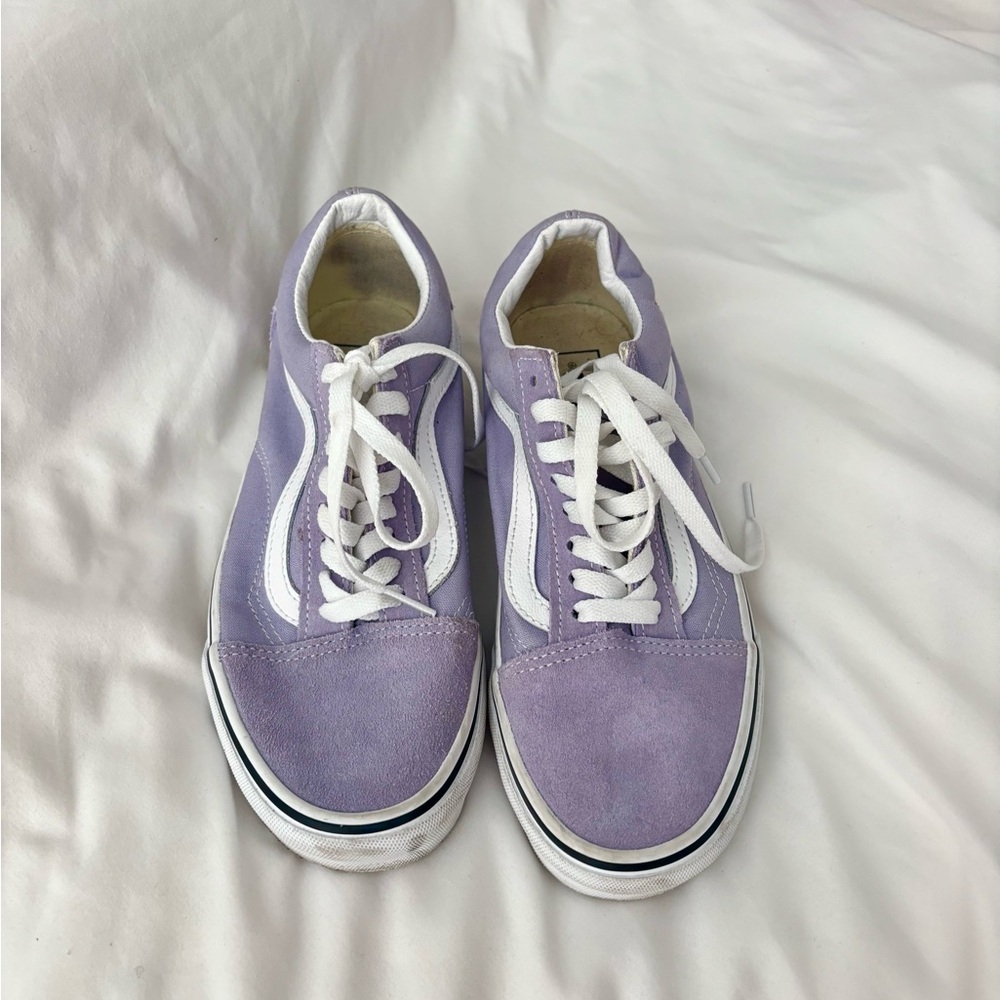 Vans Pastel Purple Sneakers with White Accents